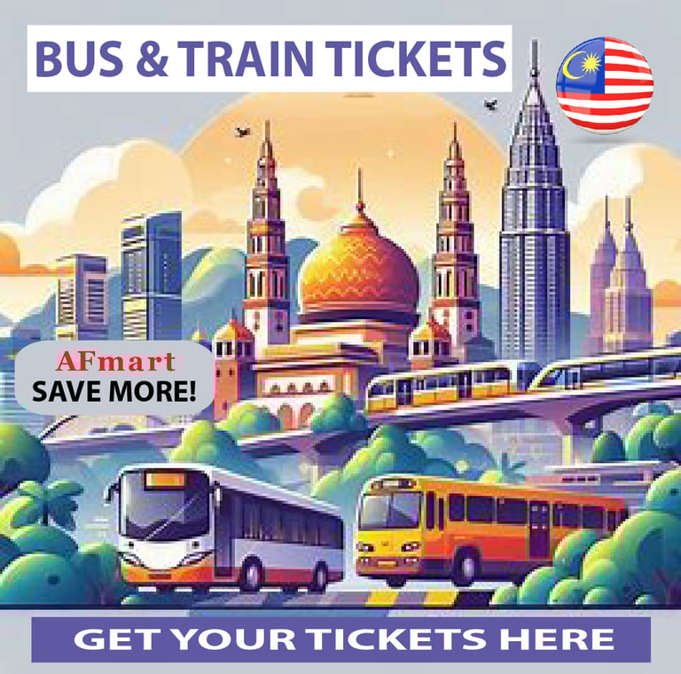 BUS AND TRAIN TICKETS