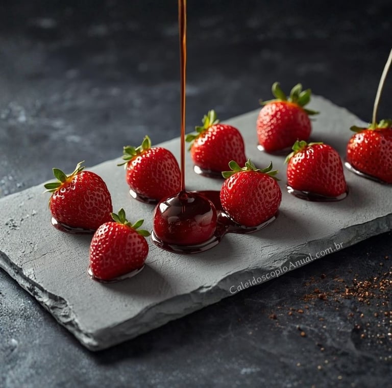 O Fruto da Tentação: Morangos com Redução Balsâmica