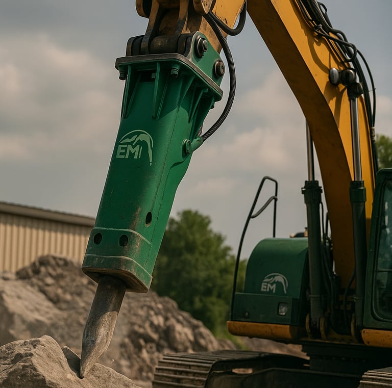 Martillo hidráulico industrial para trabajo pesado demolición
