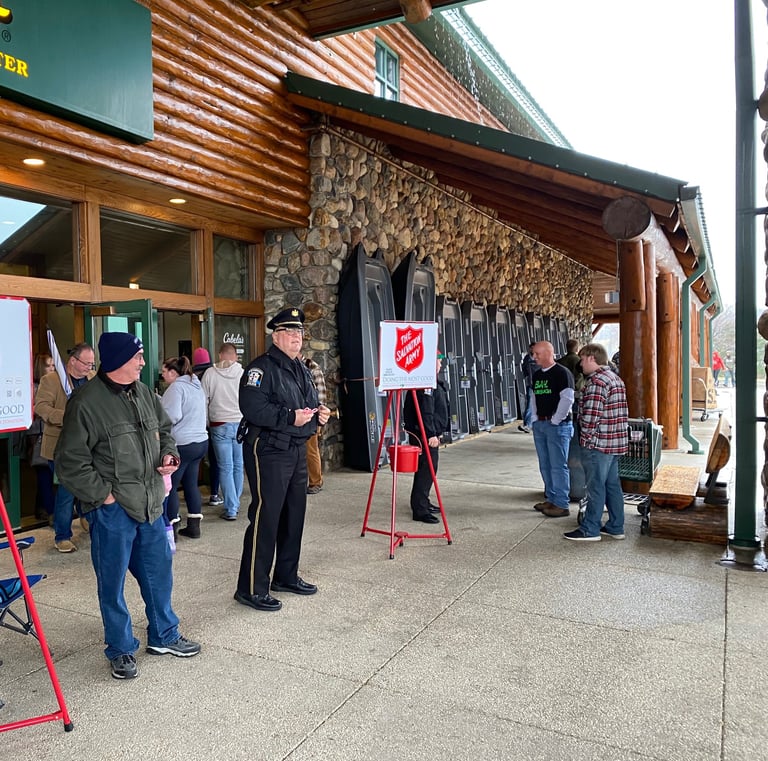 'Battle of the Departments' Salvation Army bell ringing