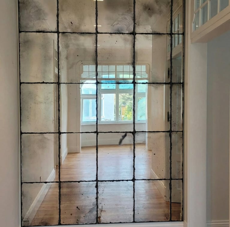 lustra postarzane, lustra antyczne na wymiar