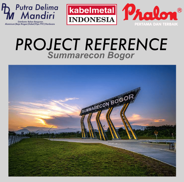 a picture of a sign that says project reference Summarecon bogor
