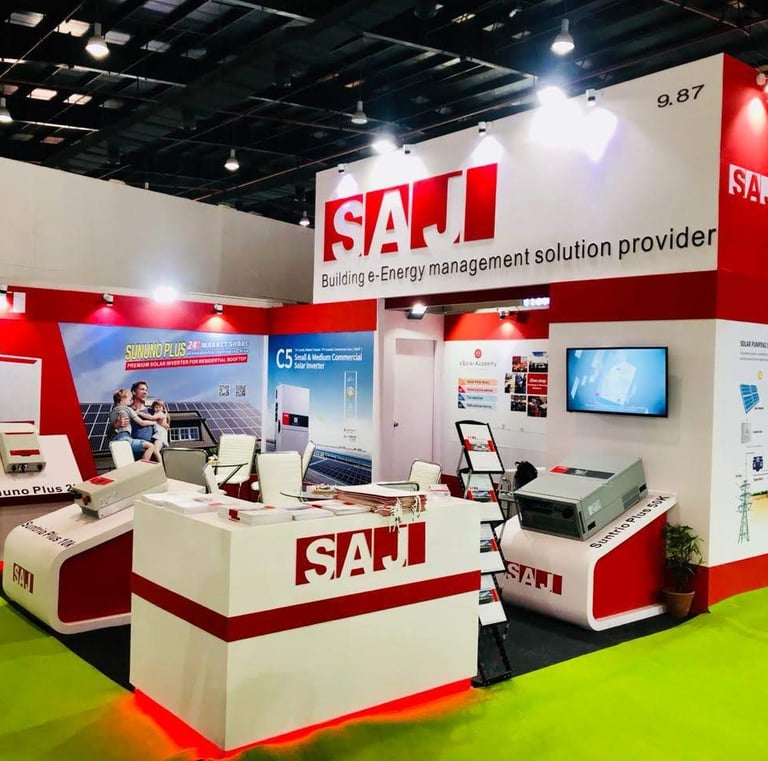 Solar exhibition we provide cusom fabricate stall , booth design and  design services to our client