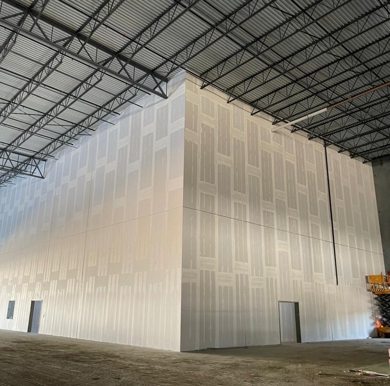 Commercial drywall installation by Garnet Painting in Douglas GA – high-quality interior wall finishing.