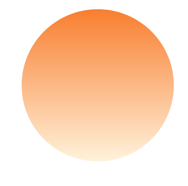 ein orangener Kreis