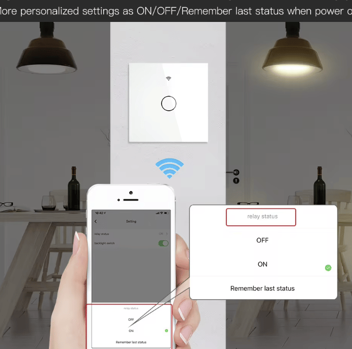commande d'éclairage par application mobile, smart home