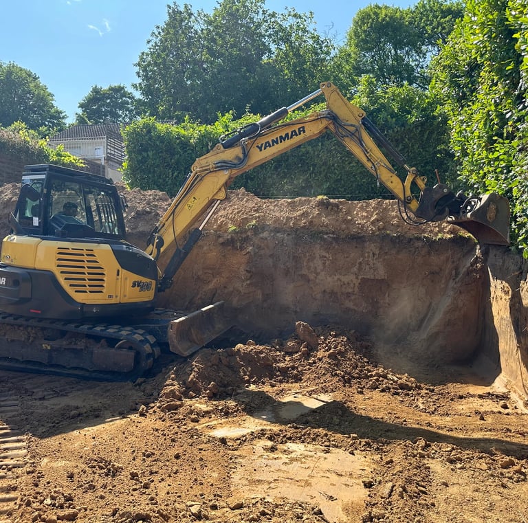 création d'une plateforme yanmar sv 100