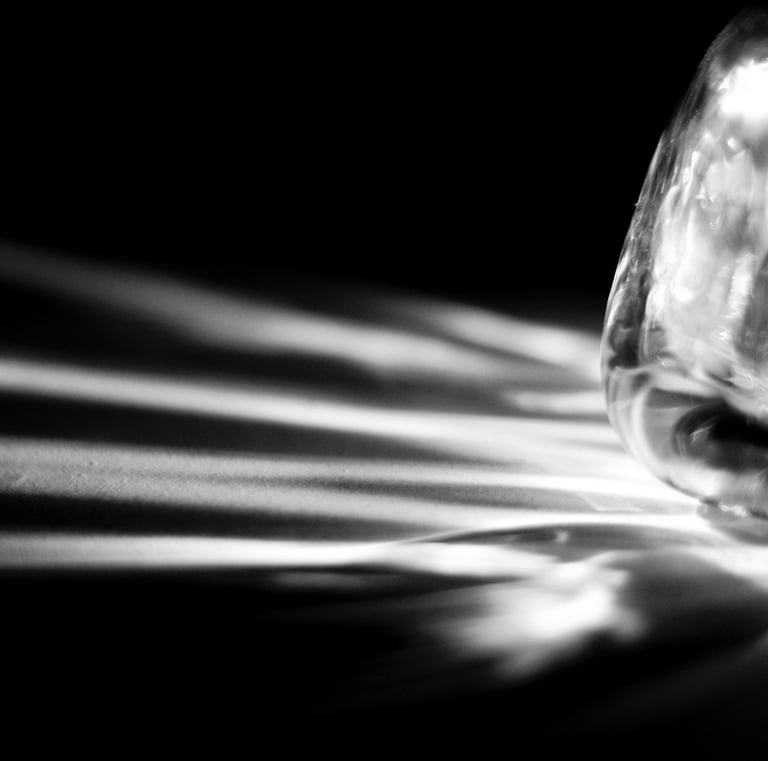 a diamond cut diamond shaped diamond in a black and white photo