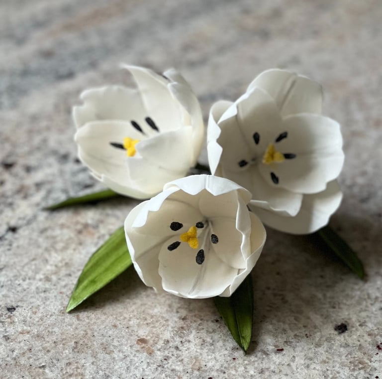 Tulip Sugar Flowers For Cakes