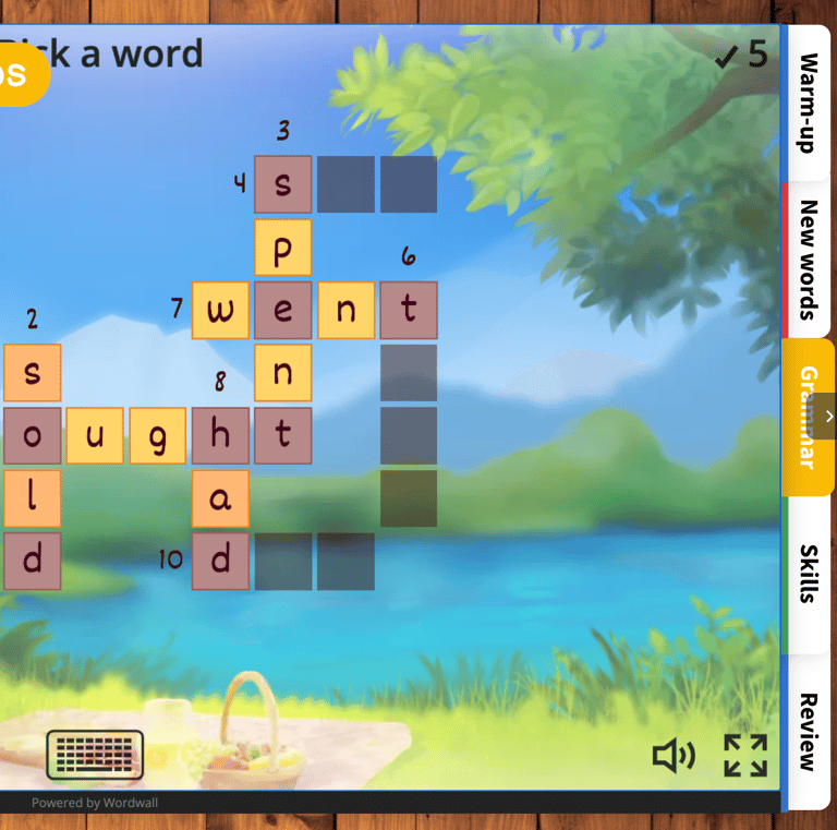 a picture of a picture of a word game