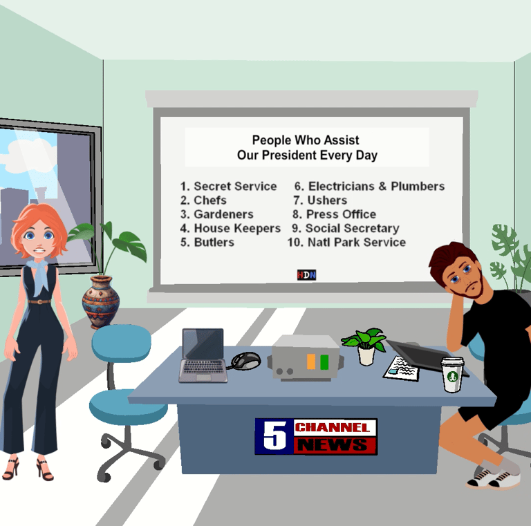 Hound Dog News for Kids S1 E2 Ruby and Brian teach about everyday hero's at the White House