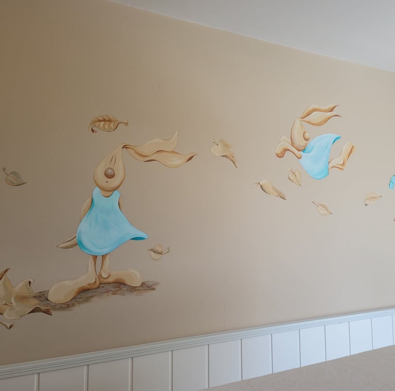 Álvaro Fernández Sáez Wandmalerei Kinderzimmer