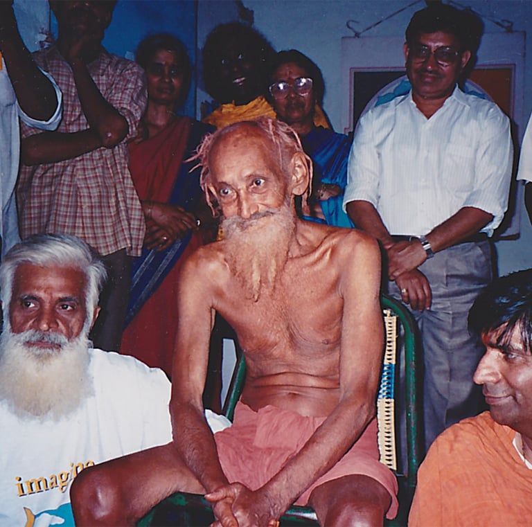 Sri Amritananda and his Guru Gurugaru