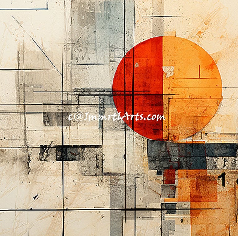 ImmrtlArts : Harmony in Hues abstract painting description