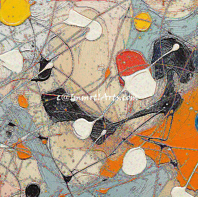 ImmrtlArts : Intricate Palette Ballet abstract painting description