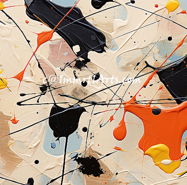 ImmrtlArts : Muddling Love abstract painting description