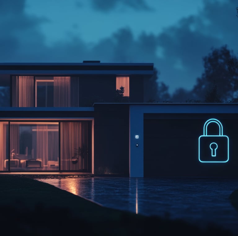 Casa protegida con seguridad de elite