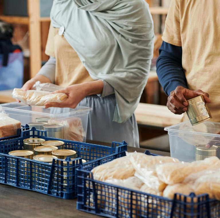 Récupération alimentaire pour soutenir les plus démunis ensemble.