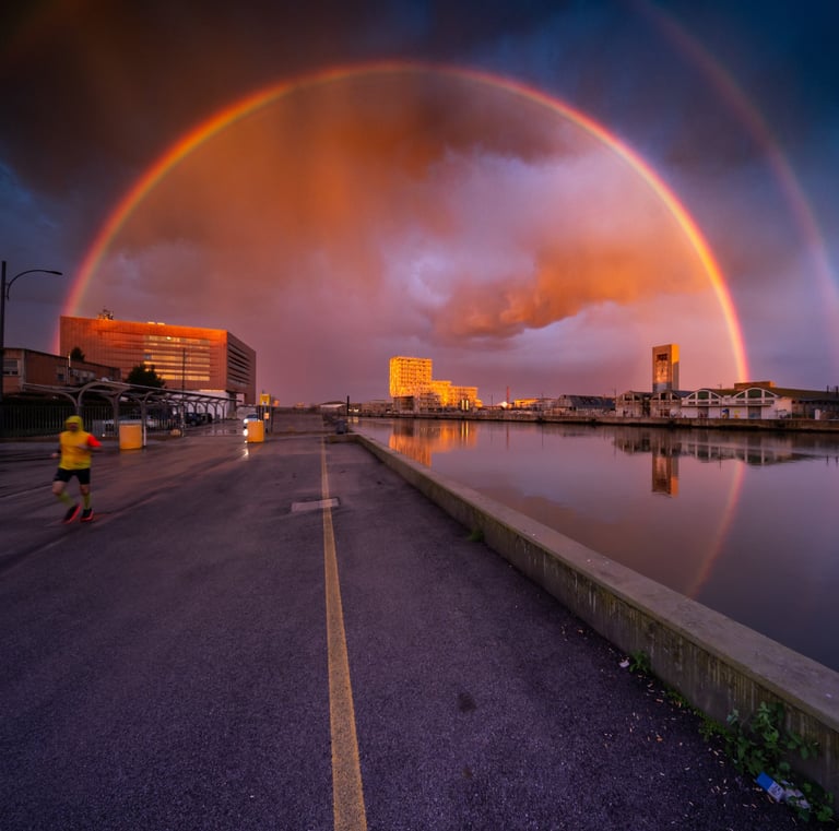 noflydrone, Ravenna, arcobaleno, lucagiuliani