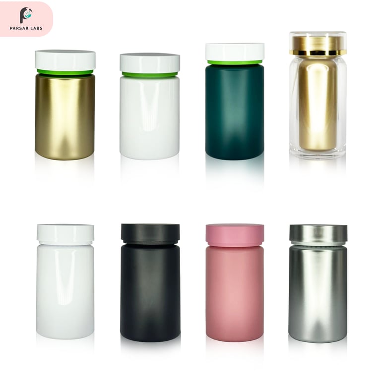 capsule container, tablet jars, softgel container, decode age tablet jars