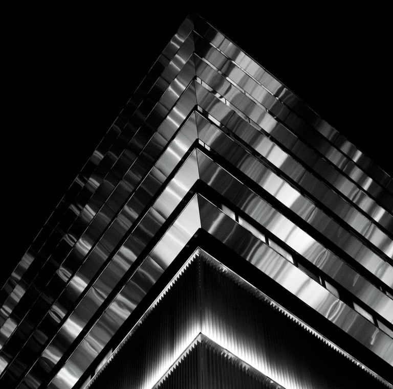 a building with a clock tower in the middle of it