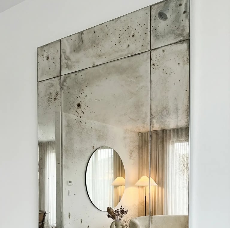 lustra postarzane, lustra antyczne na wymiar