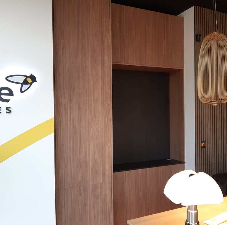 Placard acceuil en entreprise - DEPETRIS DESIGN