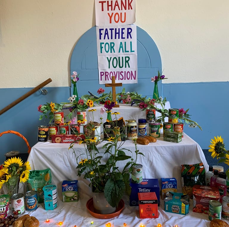 Harvest festival display