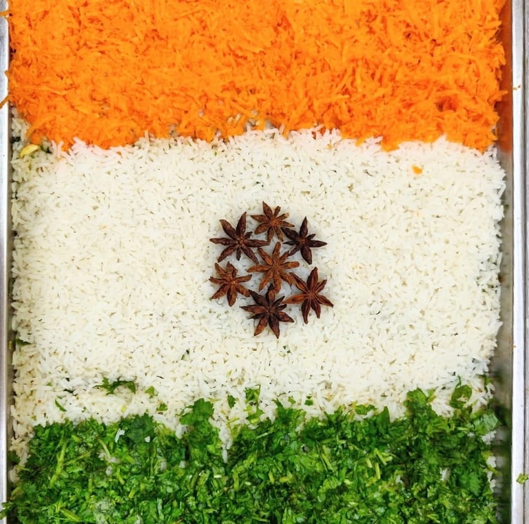 Indian Flag by Heartfelt Catering Service