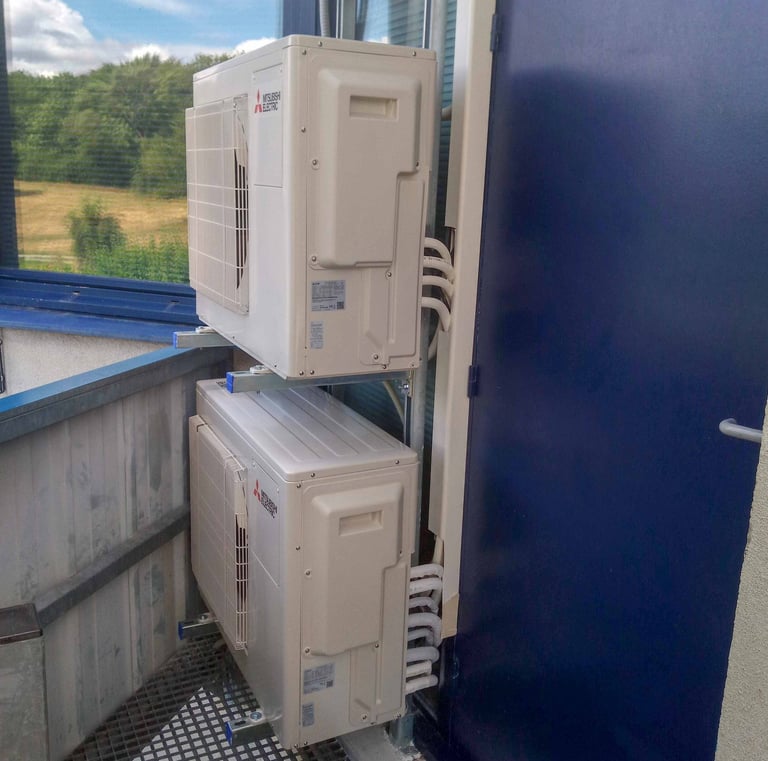 2 multi-split units installed.