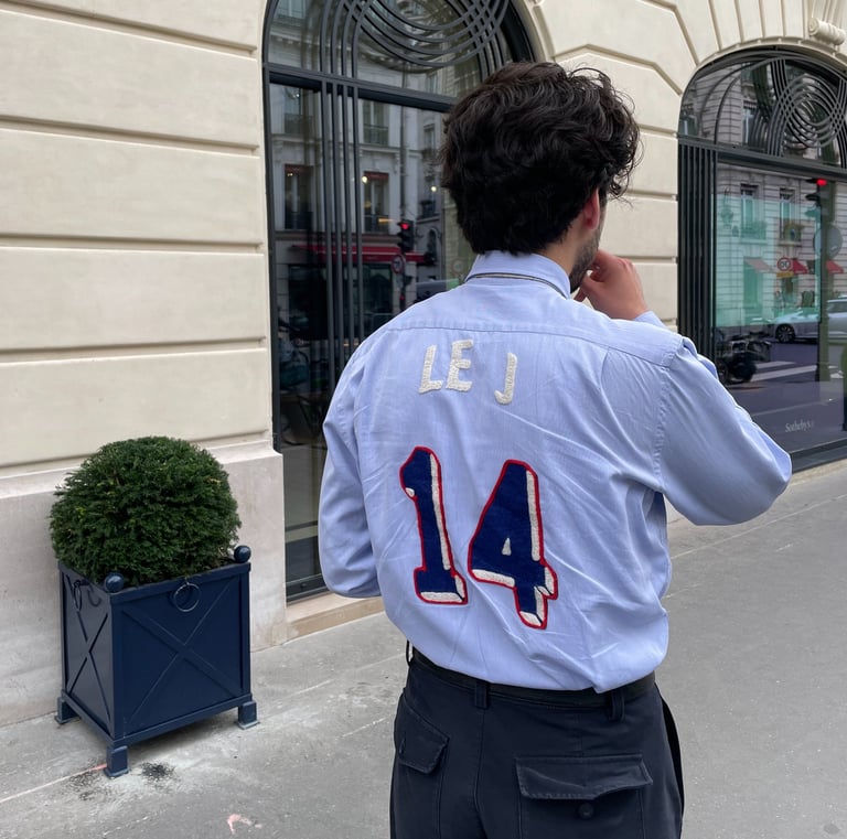 football shirt maillot broderie embroidery chemise