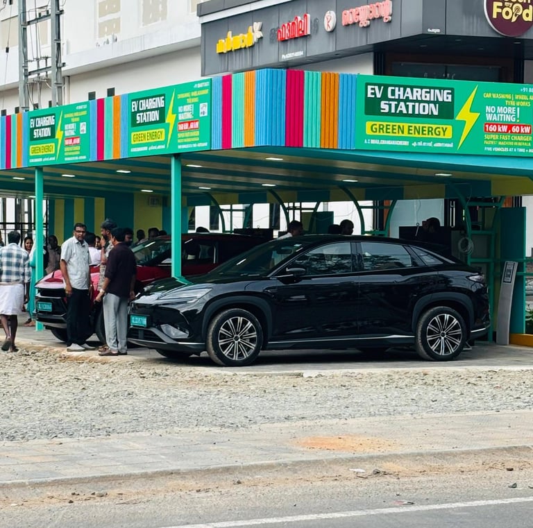 Inauguration day . 5 vehicle at a time Fast Charging