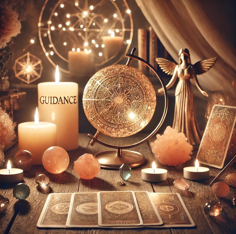 a table with candles and candles and candles