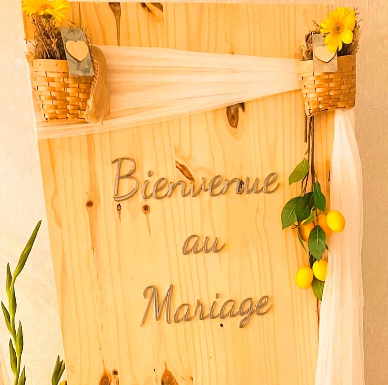 panneau de bienvenue