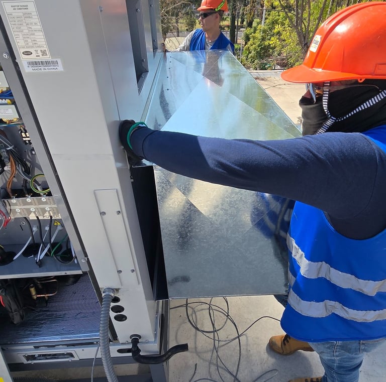 Instalación de sistema de aire acondicionado