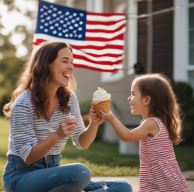 Team Maga volunteers handing out flyers in a bustling small town square.