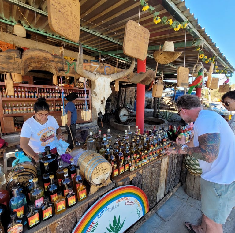 Tienda de mezcal en Oaxaca
