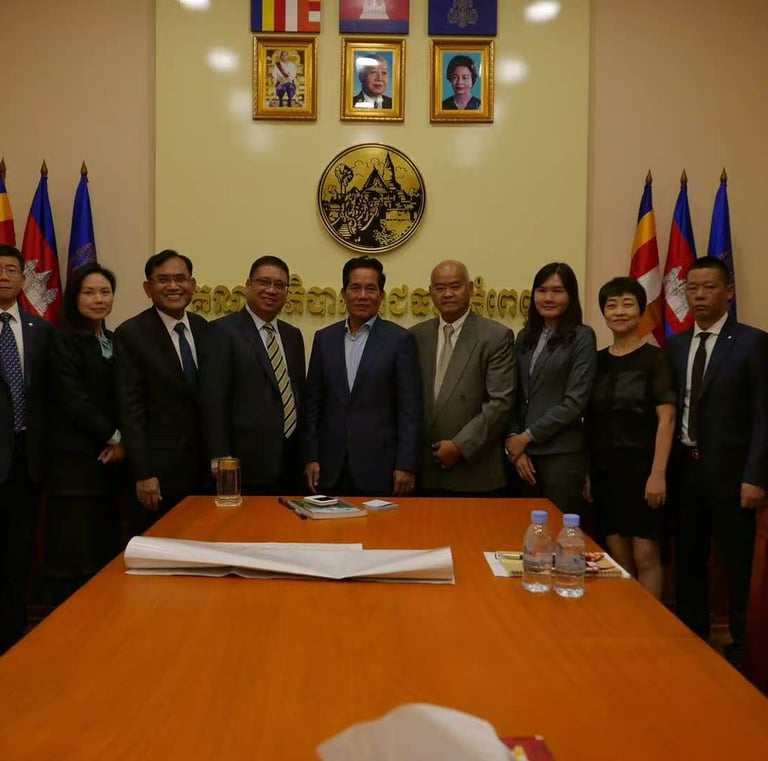 meeting with cambodian client