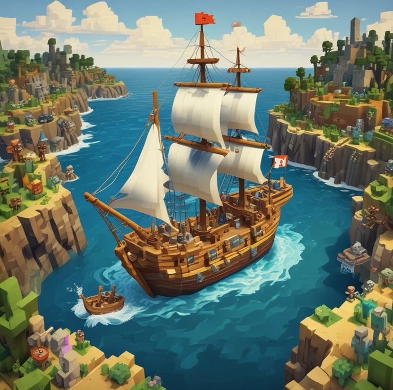 Screenshot of g1g10's latest Minecraft build with vibrant blocks and detailed design.