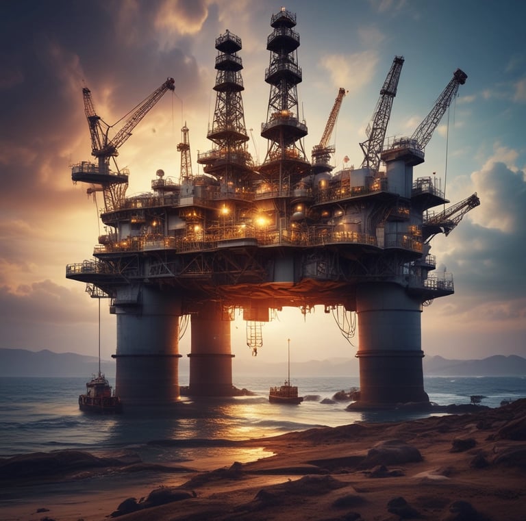 Architectural model of a contemporary building surrounded by sketches.