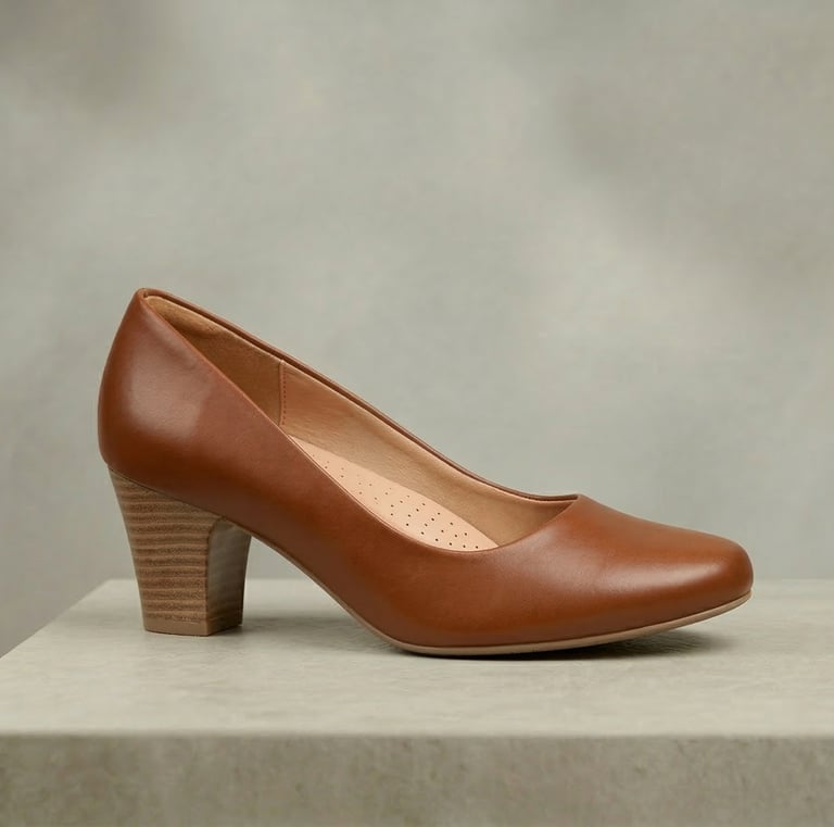 Zapato ejecutivo para dama color café 