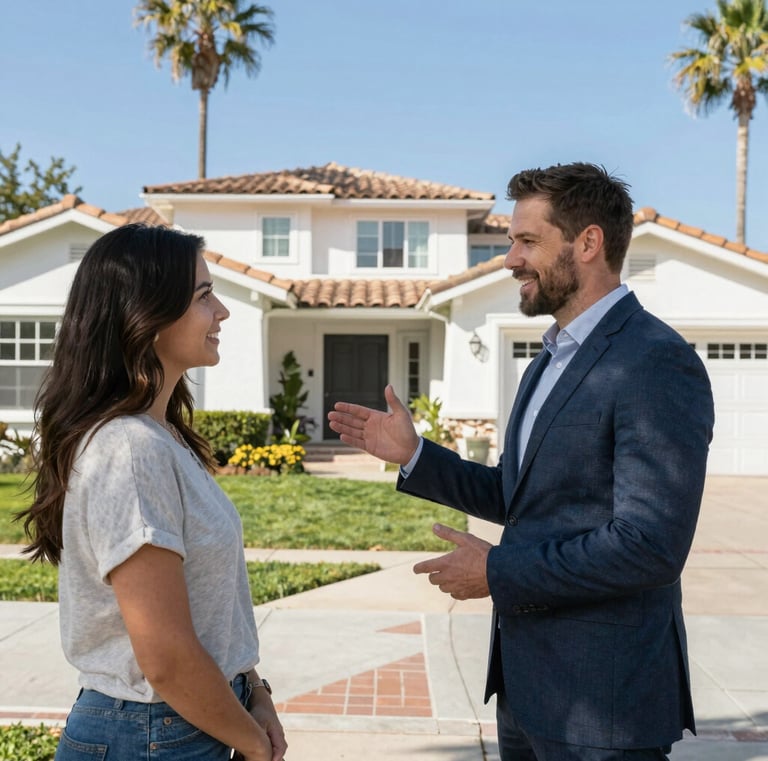 cash home buyers Riverside CA meeting homeowner
