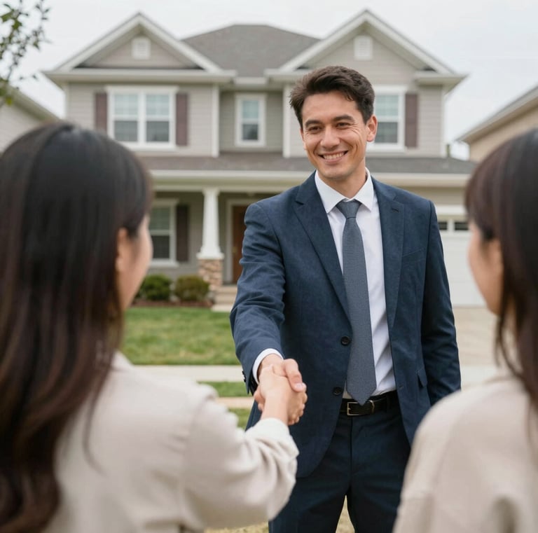 A detailed close-up of hands exchanging house keys symbolizing a successful sale.