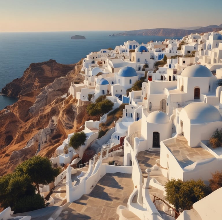 Exclusive island tour group enjoying panoramic views from a cliffside