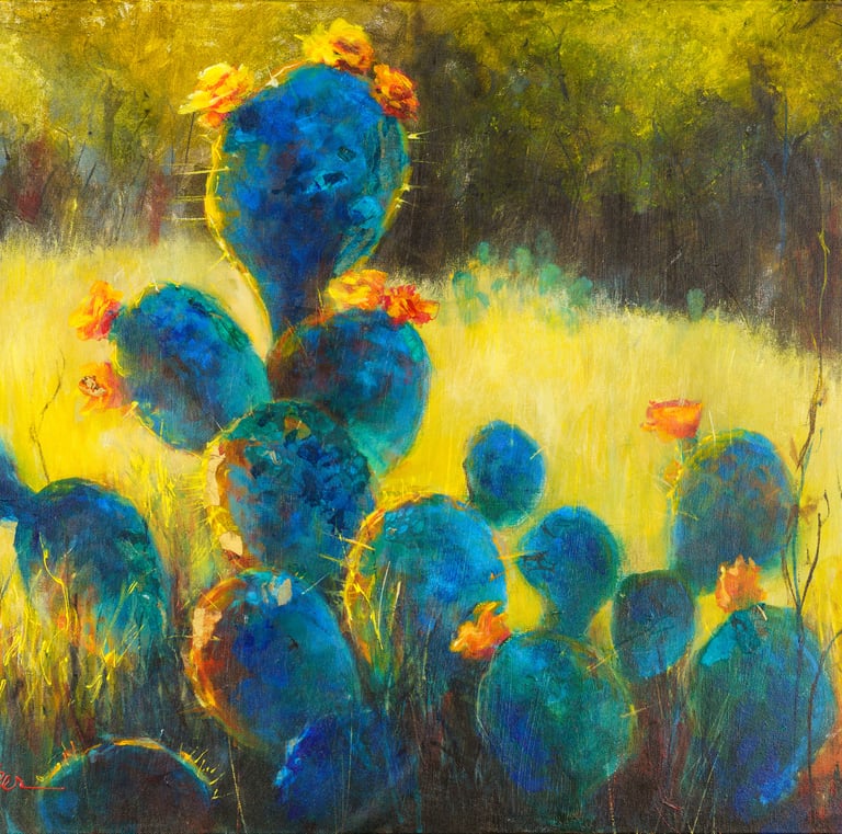 texas artist Diane Parker hill country art
