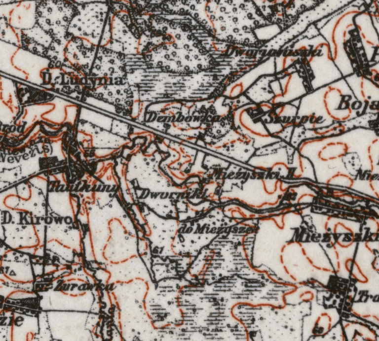 map 1935Tautkunai Poland