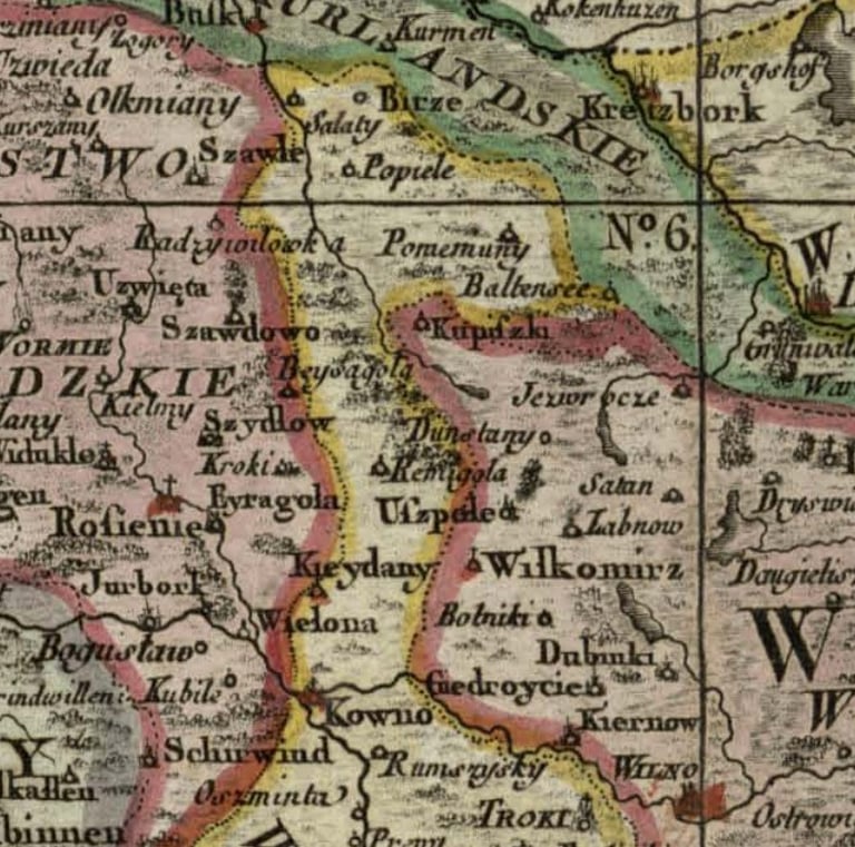 map  1772 m. Carte de la Pologne divisee par provinces et palatinat 