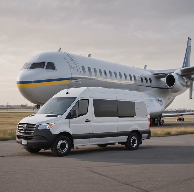 A courier handing over a package with a smile at a residential doorstep.