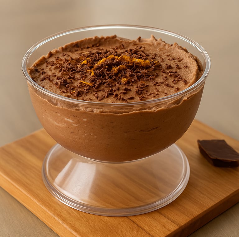 mousse di cioccolato forno rosso