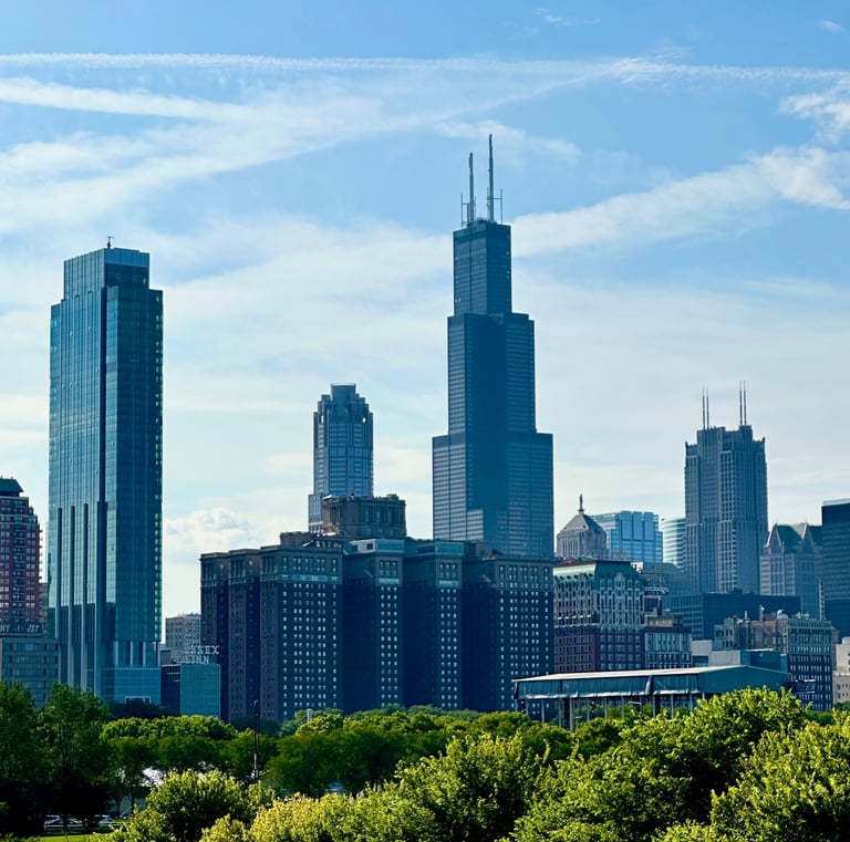 The Chicago Skyline, with the Sears Tower in the Middle